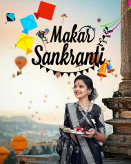 Happy Makar Sankranti CB Photos Editing Background With Girls