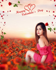 Happy Valentine Photo Editing Background Download