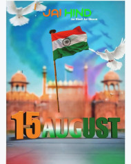 Cover Photo of 15  August Blurred Editing