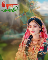 Krishna Radha Janmashtami Photo Editing New CB Background
