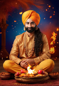 Cover Photo of Happy Lohri Background Editing Images Free