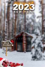 Merry Christmas Happy New Year Hd Background