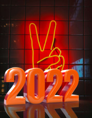 Cover Photo of Happy New Year 2022 Background