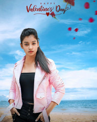 Photoshop Happy Valentine Day CB Background Download With Girls