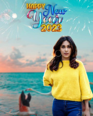 Photoshop New Year 2023 Background With Girls
