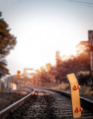 Railway Track Picsart Background Free Stock Images HD