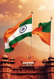 Cover Photo of Republic Day Editing Background