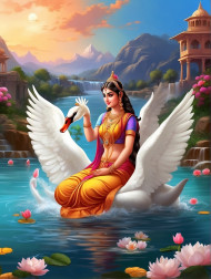 Cover Photo of Saraswati Puja Background For Editing