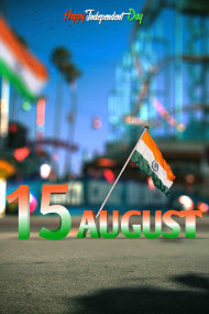 Tiranga 15 August Road Blur CB Editing Background Full HD Download